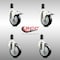 Service Caster 4 Inch 316SS Black Poly Swivel 1-3/8 Inch Expanding Stem Caster Lock Brake, 2PK SS316TTLEX20S414-PPUB-BLK-2-S-2-138 - alternate 2